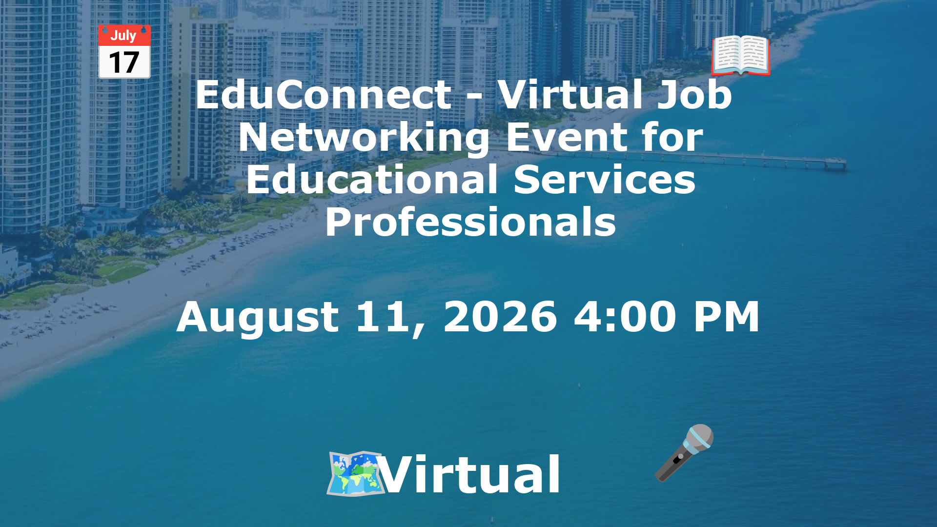 EduConnect - Virtual Job  Networking Event for Educational Services Professionals event image